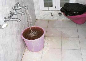 Taps in the Palampur area have been dispensing muddy water for the past three days