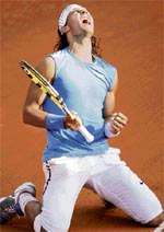 ''Of course I'll feel nervous,'' Nadal told Reuters in an interview at the Hamburg Masters.
