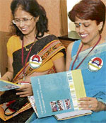 Delegates go through documents of UT's action plan on female foeticide that was released in Chandigarh on Tuesday. 