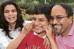 Pranshu Sharma, who topped the Class X board exam.