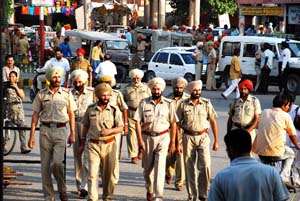 Ahead of CMs visit, the security arrangements are in full swing in Bathinda. 