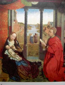 St Luke drawing the Virgin. By Rogier van der Weyden, ca. 1440 Collection: Museum of Fine Arts, Boston