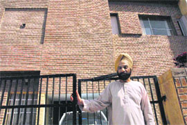 S. S. Bhatti outside his award-winning house.