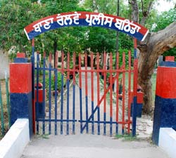 The railway police station in Bathinda wore a deserted look on Sunday as most of the policemen were deployed for Panchayat elections.