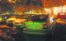 A view of eateries that have come up in Sector 26, Chandigarh.