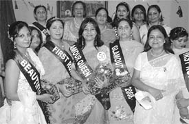 Winners of the Glamour Queen Beauty Contest-2008 organised by the Rajindra Maharani Ladies Club at the Gym Khana Club in Patiala on Tuesday.