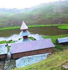 The famous Vishnu temple of Parashar wears a deserted look.