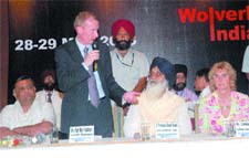 UK MP Pat McFadden was in Jalandhar to sign a pact between the Punjab government and University of Wolverhampton on English training. 