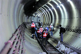 The 1.45-km tunnel from Malviya Nagar to Hauz Khas in New Delhi.