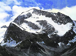 A file picture of 'OM' Parvat in Pithoragarh district on the Indo-China border.