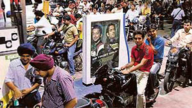With the fuel hike coming to effect from midnight, it was choc-a-bloc at most petrol stations in Chandigarh on Wednesday evening.