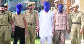 The police arrested three youths of Barnala district with arms and ammunition in Jammu on Wednesday. 