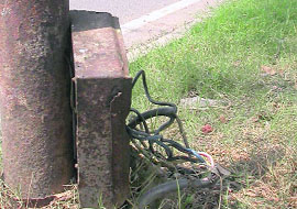 Live wires at the traffic lights of Sectors 19-27 are an invitation to a mishappening.