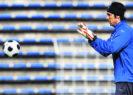 In Cannavaros absence, Buffon (top) will be looking to inspire his World Cup-winning Italian team at the European championship. Portugals Cristiano Ronaldo, the PFA Player of the Year, will add to the excitement on the field.