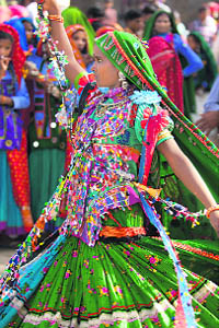 Garasia tribals lend a touch of colour to the summer festival at Mt Abu.