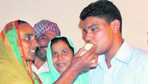 Gurwinder Grewal with his relatives
