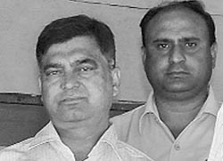 Labour inspector Ramesh Chand, who was arrested by the Vigilance Bureau at Sultanpur village near Ambala