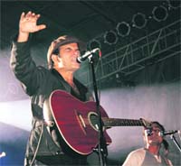 HIGH NOTES: Mohit Chauhan performs in the Shimla Summer Festival at Ridge