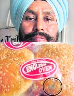 A customer carrying branded buns infected with fungus on the very date of manufacturing. 