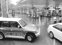 Sector-21 petrol station was closed after the vehicle owners lodged protest.