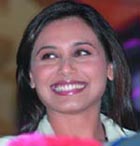 Rani Mukherjee at a promotional press conference of her forthcoming movie 'Thoda Pyar Thoda Magic' in New Delhi on Friday.