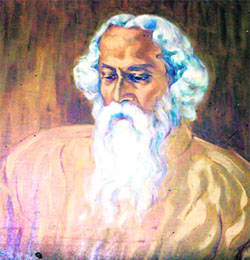 Brunners first Indian portrait was that of Rabindranath Tagore