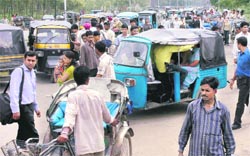 Autorickshaw drivers and rickshaw pullers had a field day in the wake of the CTU bus strike in Chandigarh