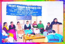 Workshop under the family counselling project held at Govt. College, Banjar