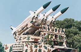 File photo of the Akash surface-to-air missile.