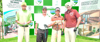 The winners in different categories of the Uppal Extraordinary Golf League at the Chandigarh Golf Club on Saturday. 