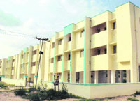 A view of newly-built houses under the Married Accommodation Project for IAF personnel in Chandigarh.