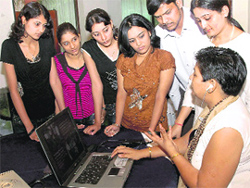 A career counselling session in Chandigarh on Tuesday.