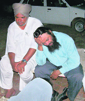 The grieving relatives of the victims at Behrampur village on Tuesday. 