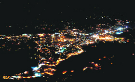 An illuminated Katra on Wednesday.