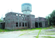 The under-construction youth hostel at Burlton Park in Jalandhar.