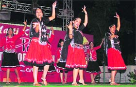 Youngsters present a dance on the concluding day of a summer camp organised by the Ludhiana club on Wednesday evening