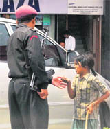Beggars go about their business even as the Chandigarh police has failed to curb their activity.
