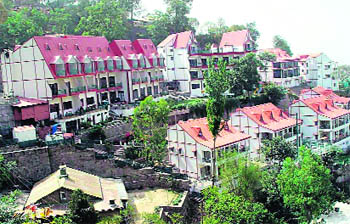 A view of Kasauli which has always been under the charge of a Brigade Commander