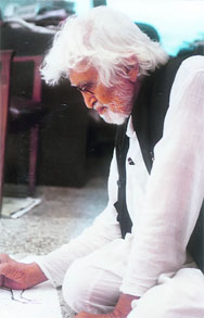 M. F. Husain is currently working on a project of  99 paintings on Arab culture