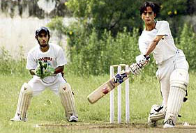 A Twenty20 match in progress at Polytechnique College in Ludhiana on Monday.