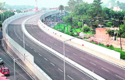 A view of the new flyover on phatak No. 21 in Patiala