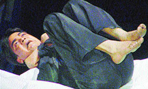 A scene from Kewal Dhaliwals play.