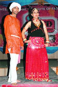 Students during a fashion show