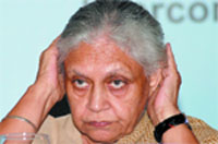 Delhi Chief Minister Sheila Dikshit at a seminar on Energising Urban India in New Delhi 