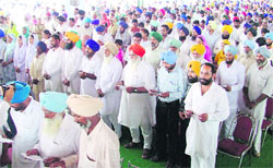 Badal administers oath to panches in Ludhiana