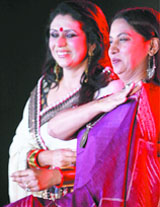 Actor and politician Shabana Azmi with Vandana Luthra, founder of the VLCC Group, at the 4th annual convocation of the institute in New Delhi