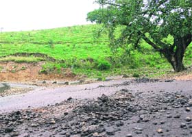 This road leading to Jalot village was metalled only recently