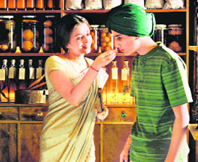 In Paul Mayega Berges Mistress of Spices, Tilo (Aishwarya Rai) uses spices to predict future