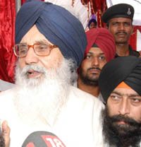 Chief Minister Parkash Singh Badal was in the city on Sunday.