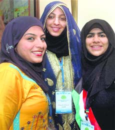 Participants of Kuwait team at the 19th International Biology Olympiad, being held for the first time in India, in Mumbai
